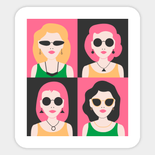 Pretty girls Sticker